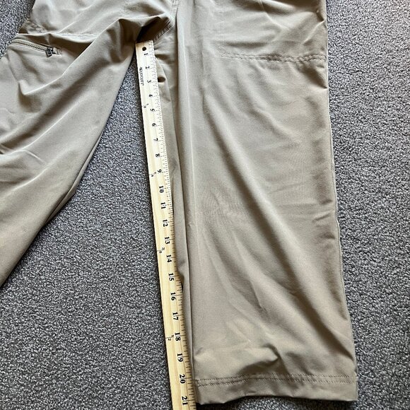 Patagonia Womens Happy Hike Stretch Capri Lightweight 50+UPF Khaki Pants | Sz 12 - Picture 5 of 6